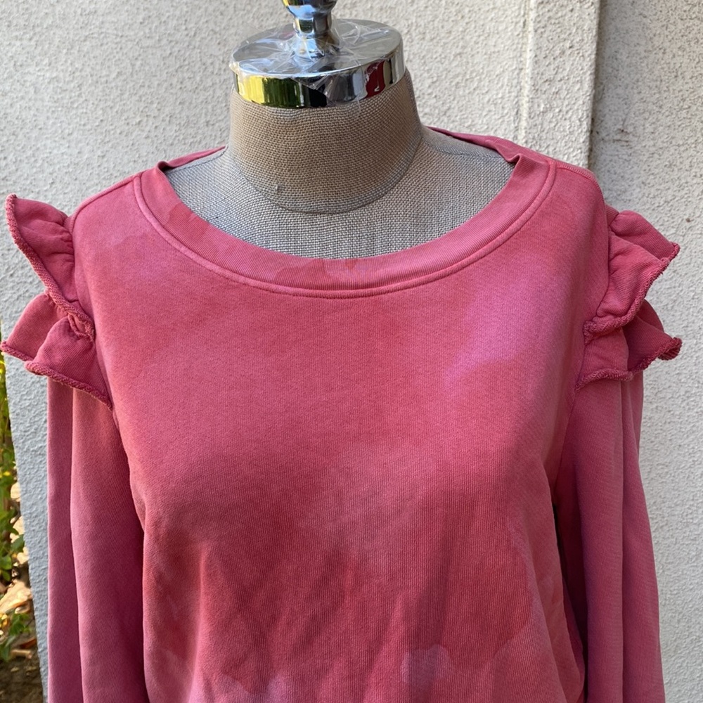 PAIGE from Neiman’s 100% Penelo tie dye sweatshirt with ruffles. - Picture 6 of 14